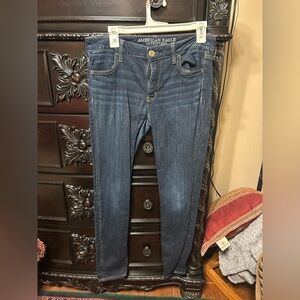 American Eagle Outfitters Women's Dark Blue Jeans